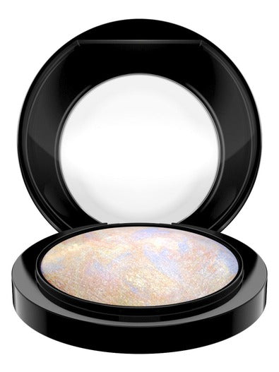 MAC Lightscape highlighter powder compact showing luminous champagne-gold shade