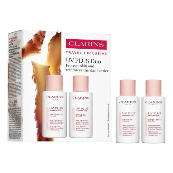 Clarins UV Plus Rosy Glow SPF 50 Duo Set 50ml×2