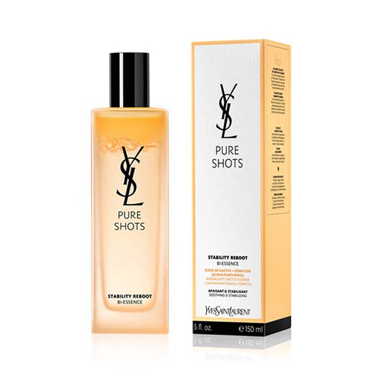 YSL Pure Shots Stability Reboot Bi-Essence 150ml luxury skincare packaging