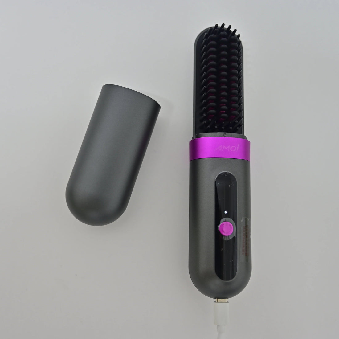 AMOI Coreless Straightening Brush - Tangle-Free Ionic Hair Straightener for Smooth & Shiny Hair