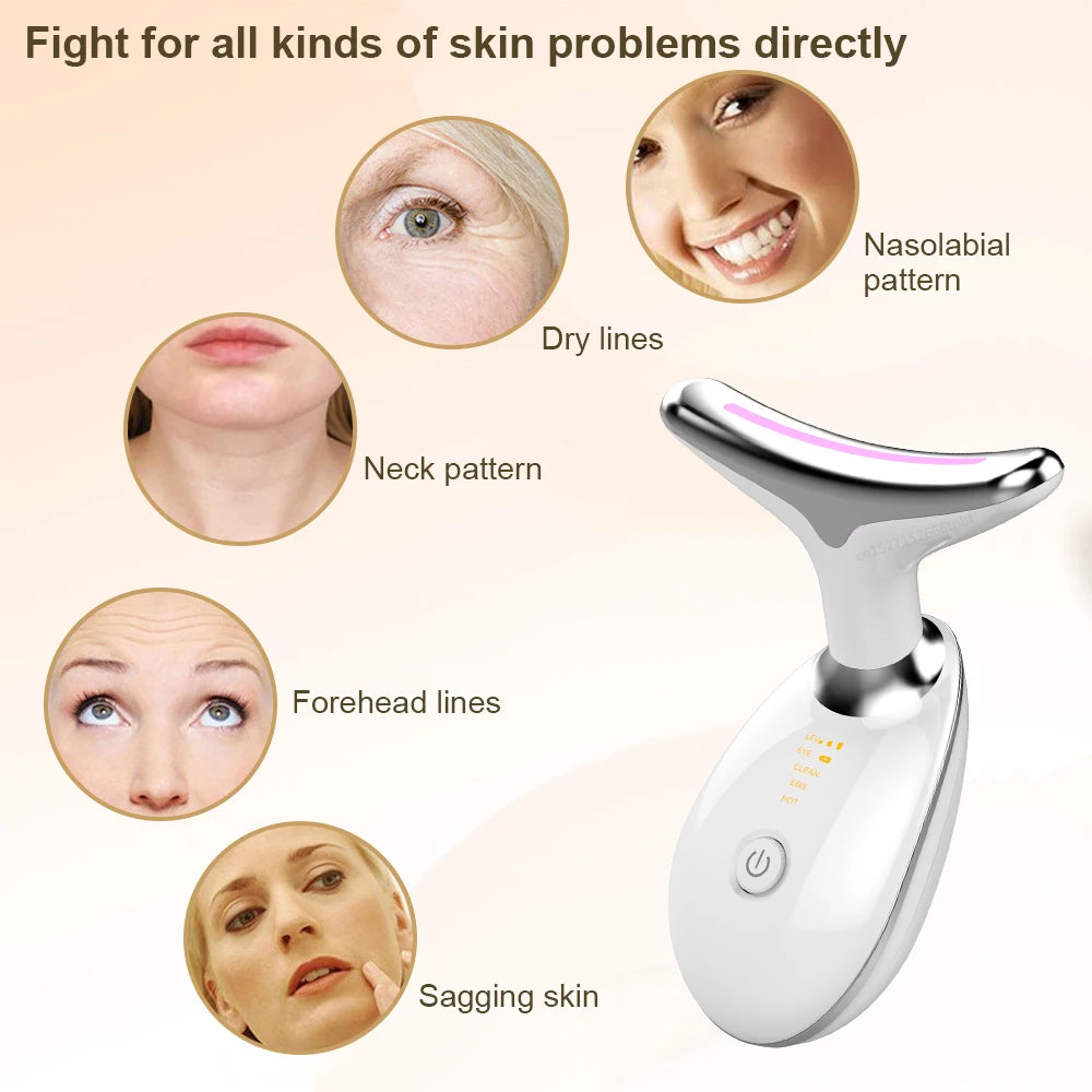 Neck & Face Lifting Massager | EMS Microcurrent Device | 臉頸提拉緊緻按摩儀