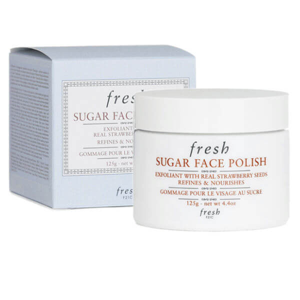 Fresh Sugar Face Polish 125g brown sugar exfoliating scrub jar