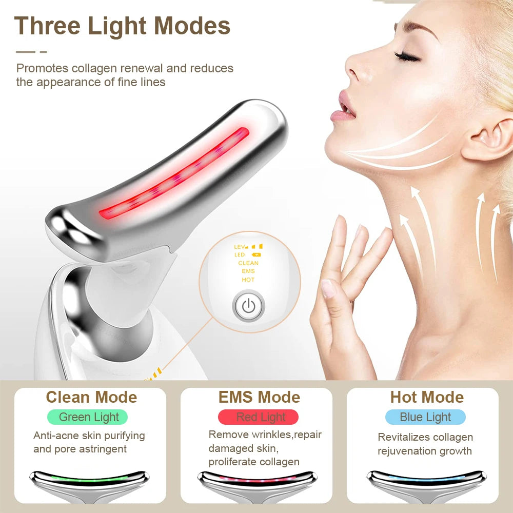 Neck & Face Lifting Massager | EMS Microcurrent Device | 臉頸提拉緊緻按摩儀
