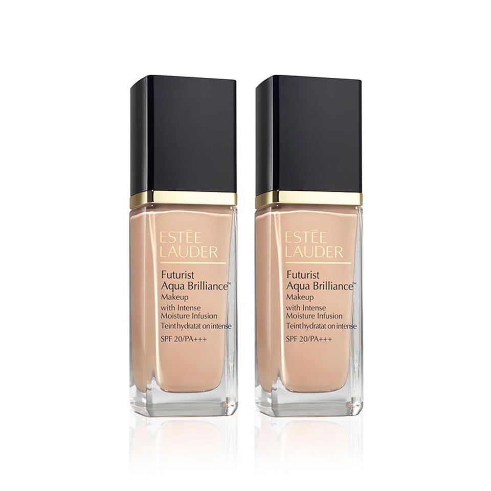 Estee Lauder Futurist Aqua Brilliance Makeup SPF20 Duo Set (2x30ml) -