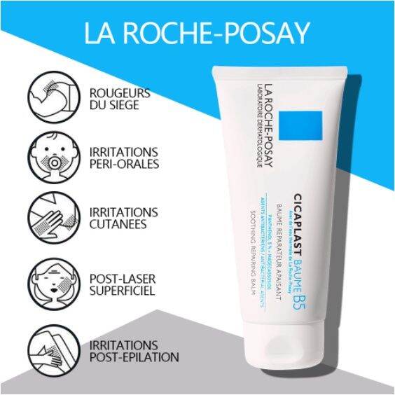 La Roche-Posay Cicaplast Balm used on face, lips, and hands