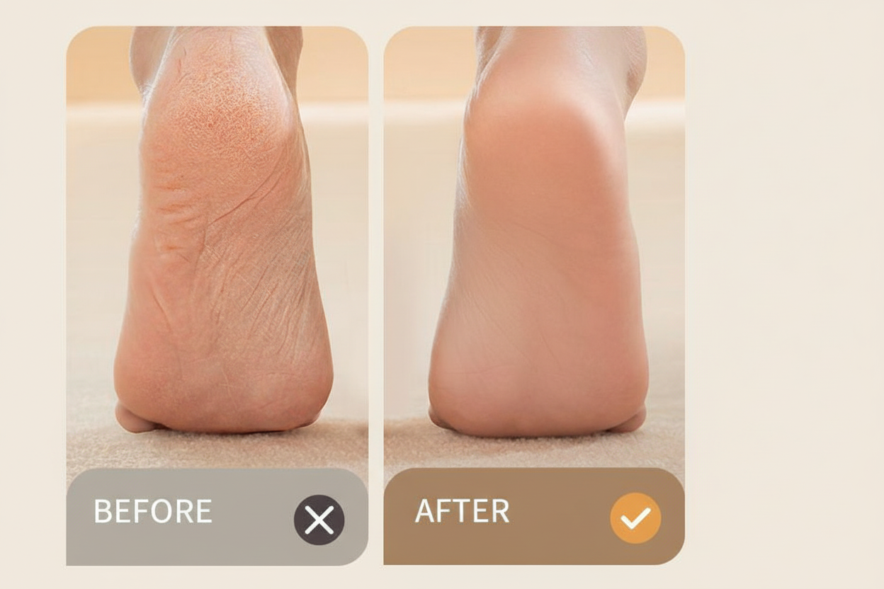 AUX Electric Foot File & Callus Remover 100ml - Professional Pedicure Tool