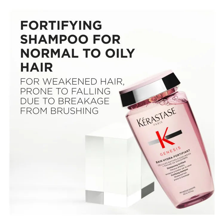 Rich, creamy lather of Kérastase Genesis Fortifying Shampoo