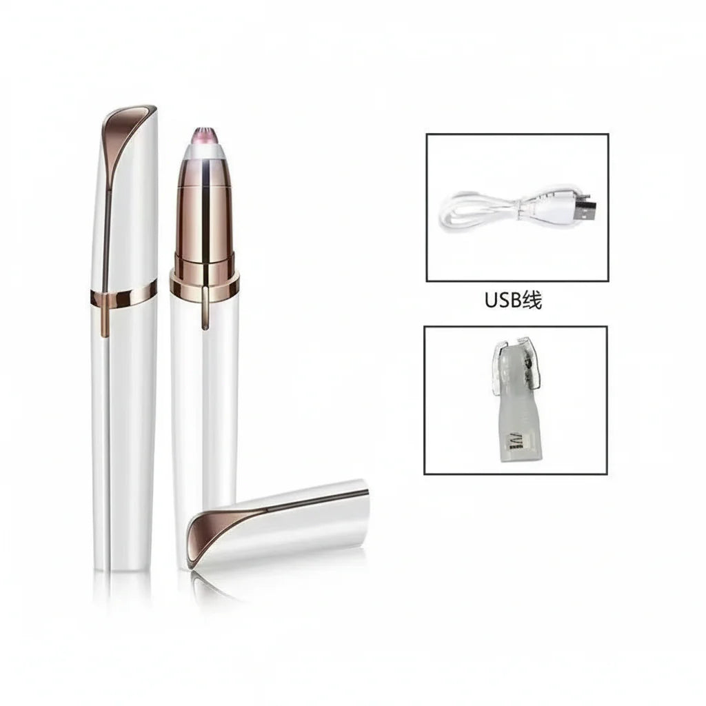 Electric Eyebrow Trimmer | USB Rechargeable Painless Precision Shaper