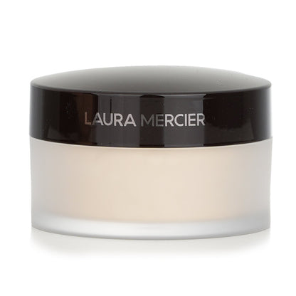 Laura Mercier Translucent Loose Setting Powder 29g jar with fluffy powder brush, oil-free invisible finishing powder for all skin tones
