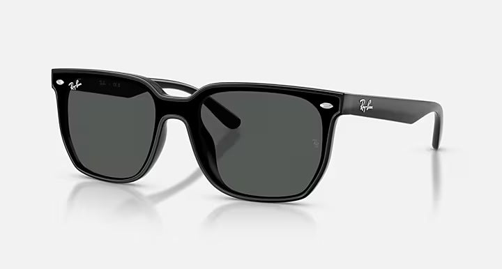 Ray-Ban RB4466D Sunglasses 601/87 Polished Black Dark Grey
