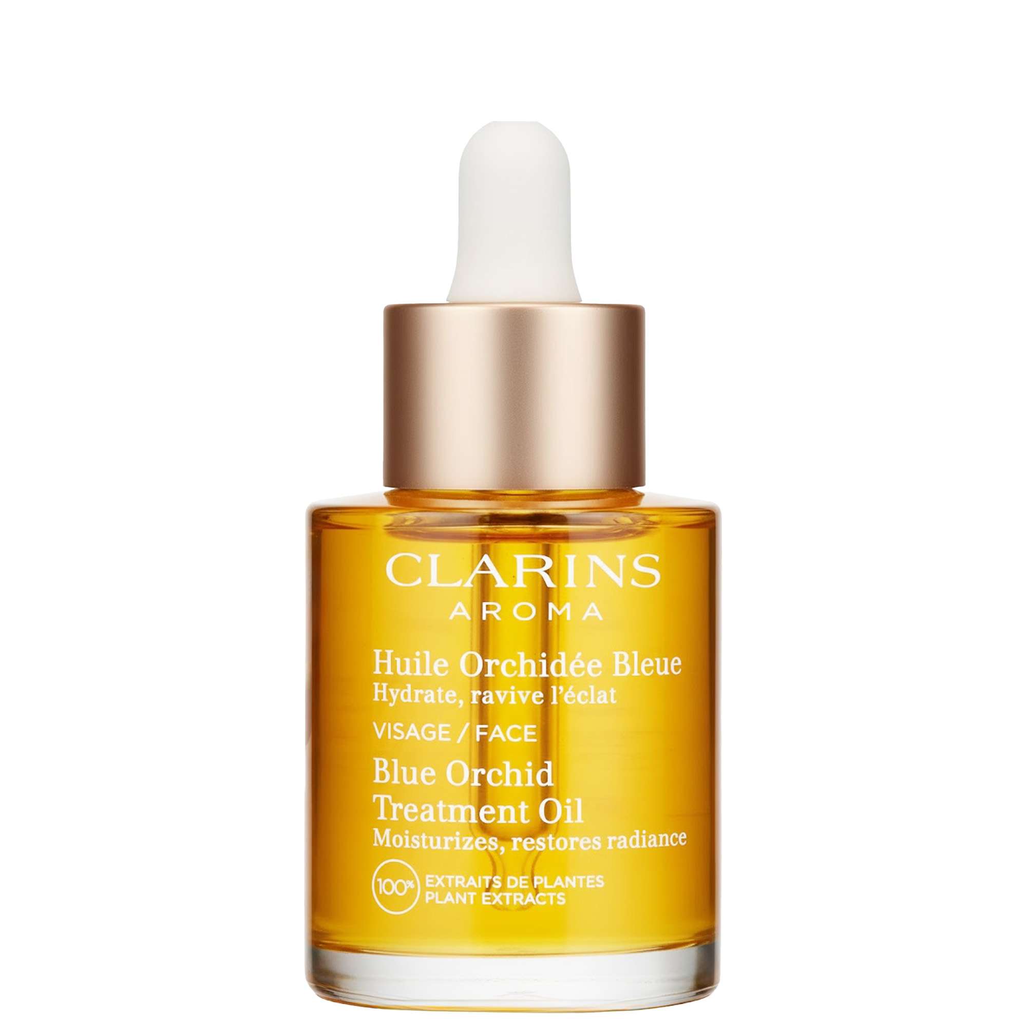 Clarins Aroma Blue Orchid Treatment Oil 30ml | Dry Skin Radiance Elixir