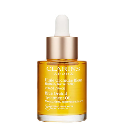 Clarins Aroma Blue Orchid Treatment Oil 30ml | Dry Skin Radiance Elixir
