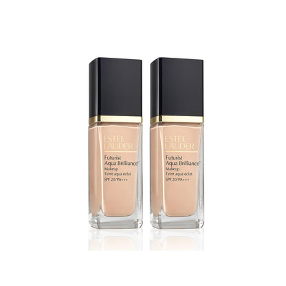 Estee Lauder Futurist Aqua Brilliance Makeup SPF20 Duo Set (2x30ml) - 