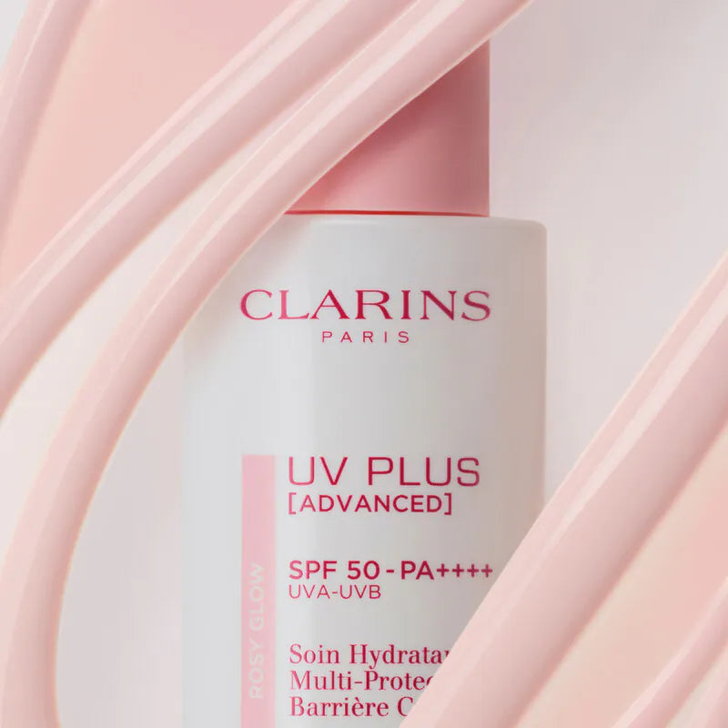 Clarins UV Plus [Advanced] Skin Barrier Multi-Protection Moisturizer SPF 50 - Rosy Glow Duo Set 50ml *2