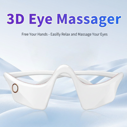 3D Eye Massager - Heat Therapy &amp; Vibration for Dark Circles &amp; Eye Fatigue Relief