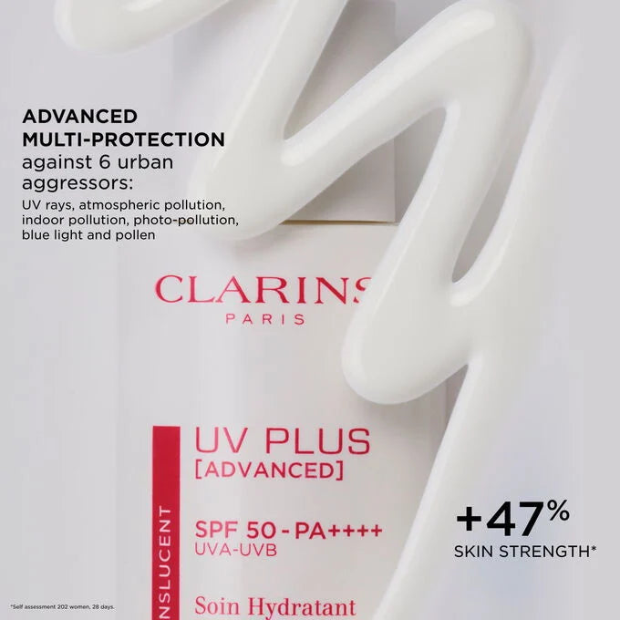 Clarins UV Plus Advanced Skin Barrier Multi-Protection Moisturizer SPF 50 | Translucent 50ml