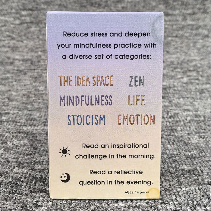 100 Mindful Prompts Cards | Self Care &amp; Stress Relief Mindfulness Deck