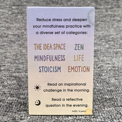 100 Mindful Prompts Cards | Self Care &amp; Stress Relief Mindfulness Deck