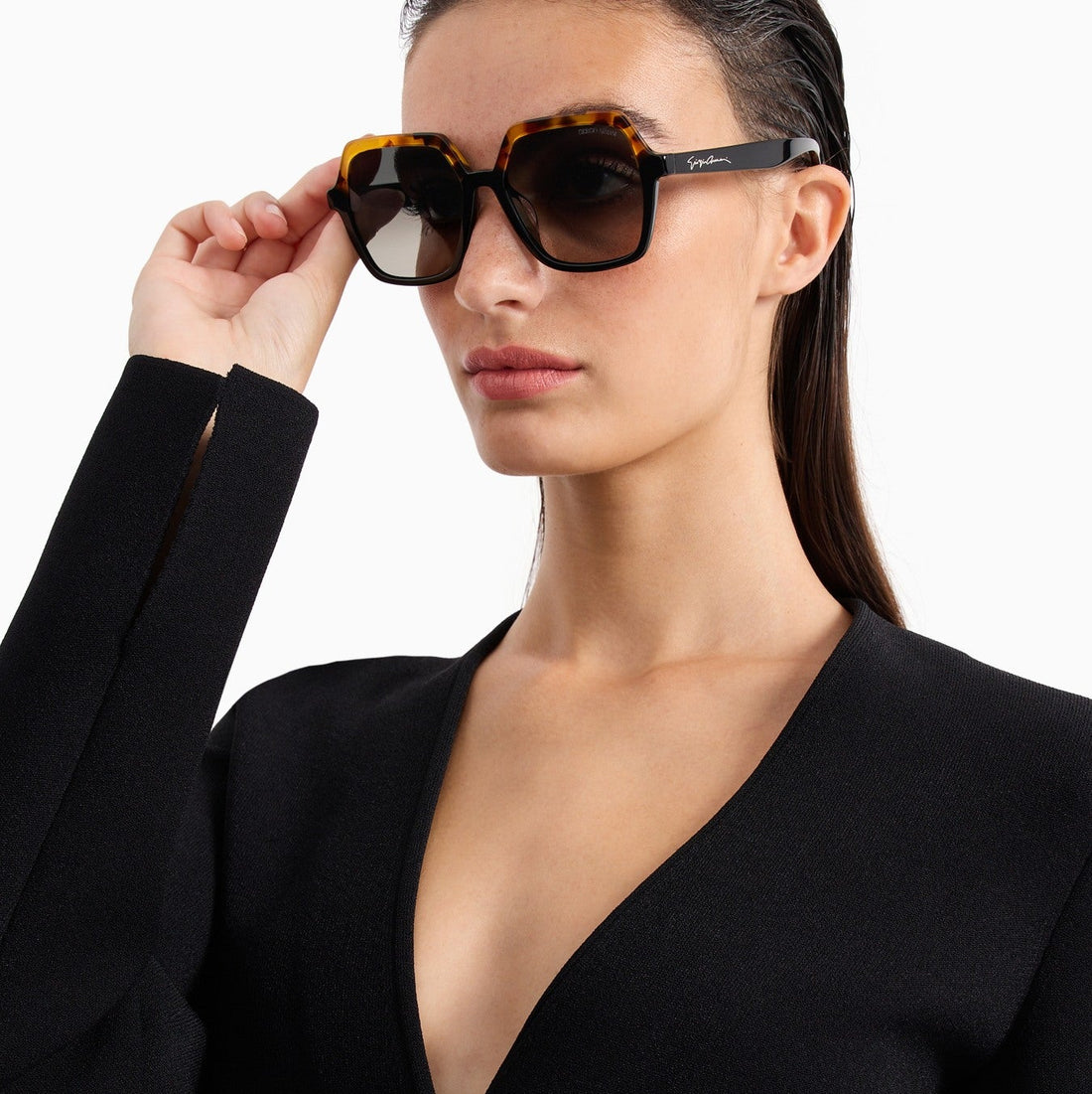 Giorgio Armani AR8193 Square Bio-Acetate Sunglasses
