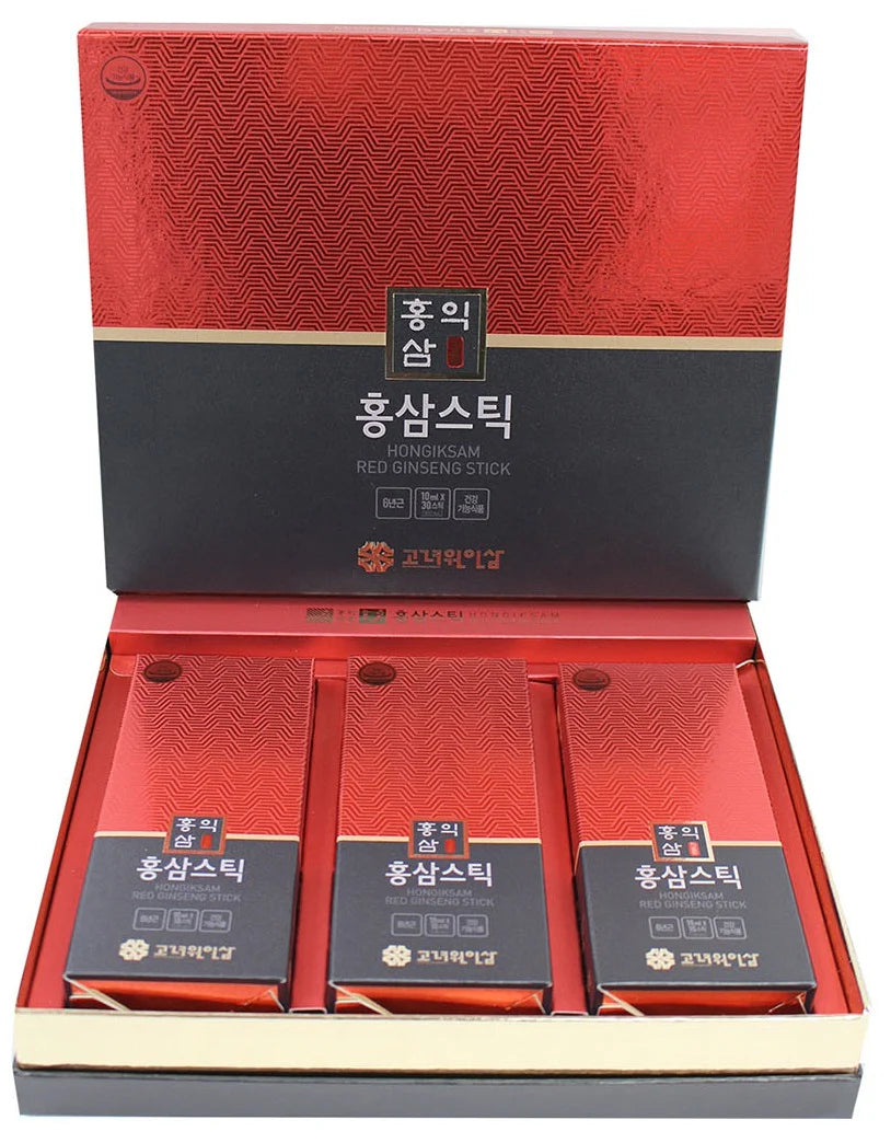 Hongiksam Red Ginseng Sticks 30 Pouches (Premium Gift Box)