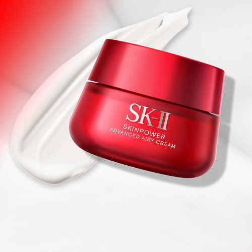 SK-II Skinpower Airy Cream texture - Lightweight moisturizer with Pitera™ essence for smooth application