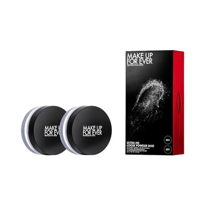 MAKE UP FOR EVER Ultra HD Loose Powder 8.5g (Pack of 2) | Invisible Setting Powder for High-Definition Finish