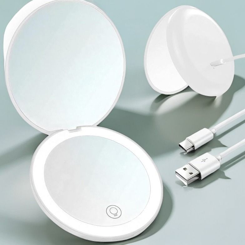 LED Portable Makeup Mirror | Touch Light Vanity Mirror | 攜帶式LED化妝鏡