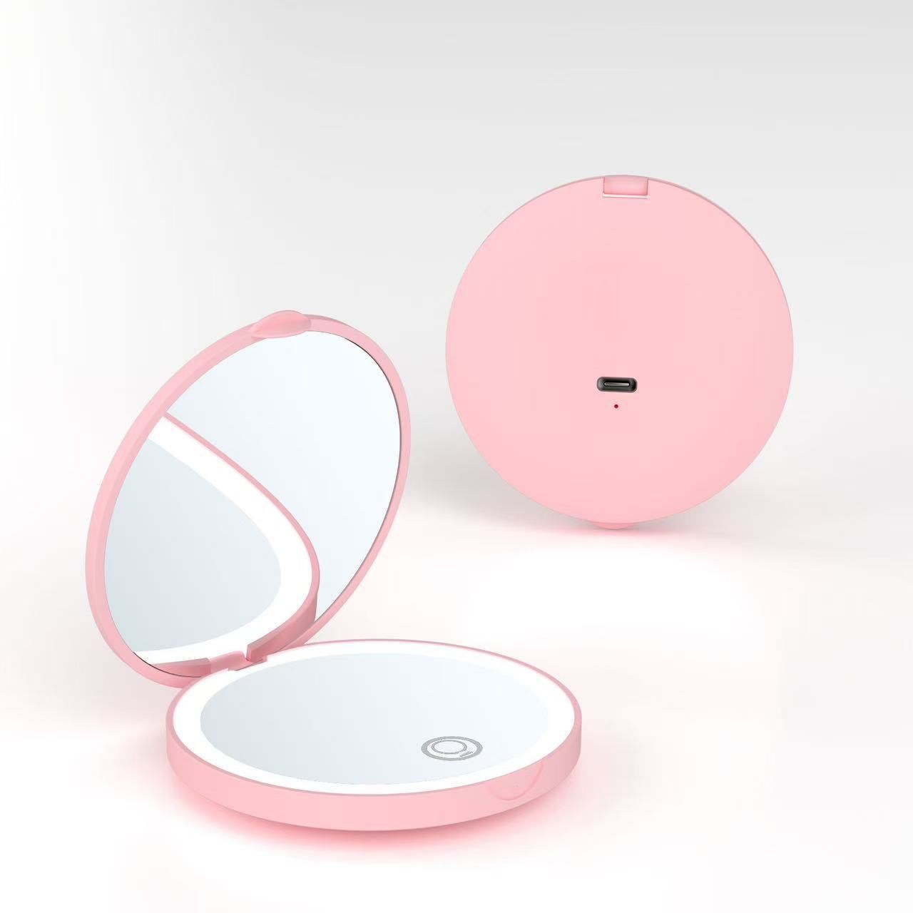 LED Portable Makeup Mirror | Touch Light Vanity Mirror | 攜帶式LED化妝鏡