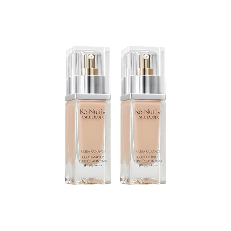 Estee Lauder Re-Nutriv Ultra Radiance Liquid Makeup SPF20 Duo Set (2x30ml) - 