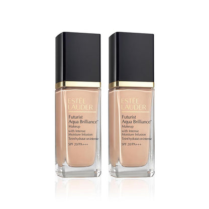 Estee Lauder Futurist Aqua Brilliance Makeup SPF20 Duo Set (2x30ml) - 