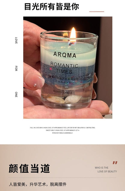ARQMA Romantic Times Ocean Aromatherapy Jelly Candle | Healing Home Decor Gift