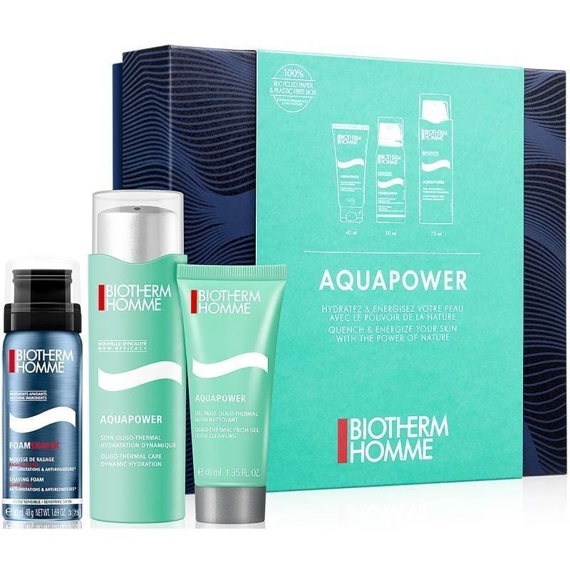 Biotherm Homme Aquapower Skincare Set 2024 New Version - Cleanser Toner Gel Moisturizer