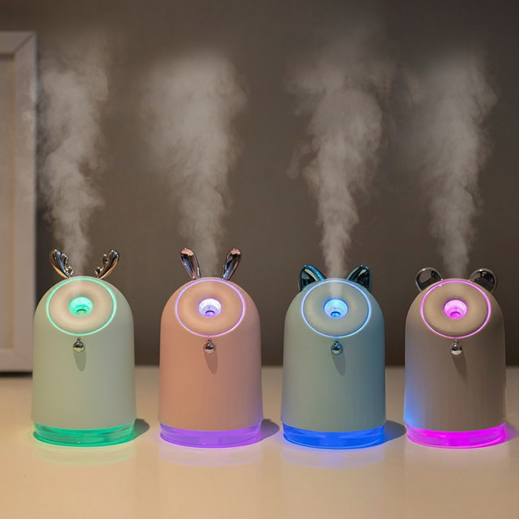 Mini Bunny Humidifier &amp; Aromatherapy Diffuser | Portable Desktop Mist Humidifier