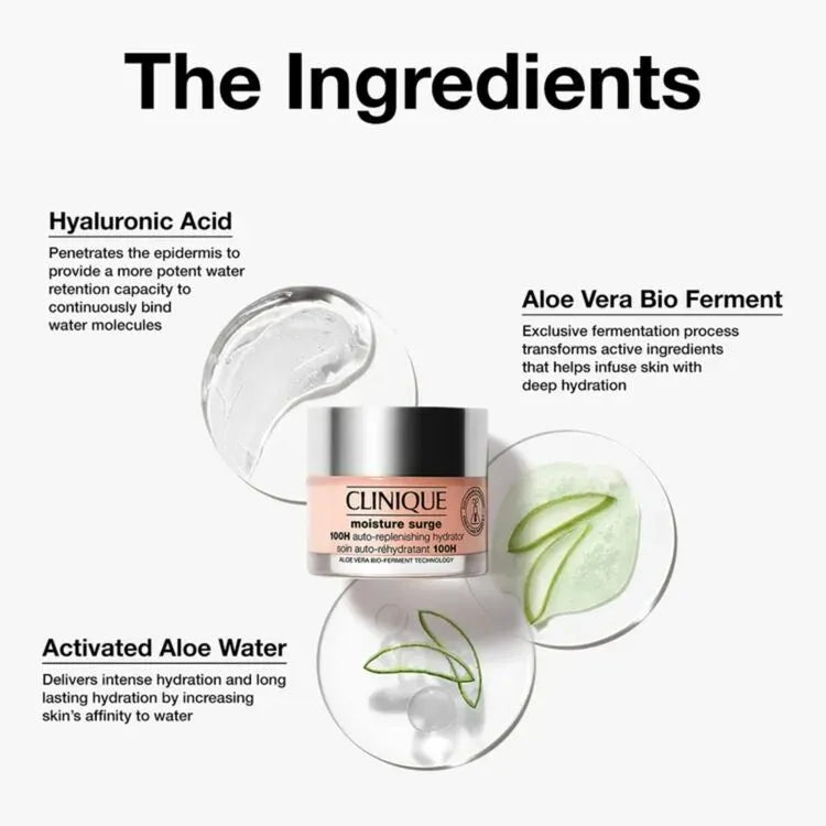 Clinique Moisture Surge 100H Auto-Replenishing Hydrator 50ml | 100-Hour Hydration Gel Cream
