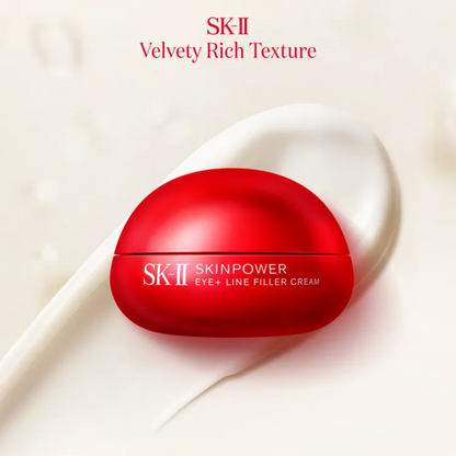 SK-II Skinpower Eye Cream rich velvety texture, anti-aging eye treatment for fine lines