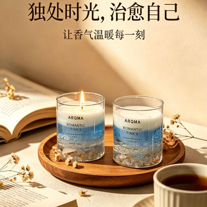 ARQMA Romantic Times Ocean Aromatherapy Jelly Candle | Healing Home Decor Gift