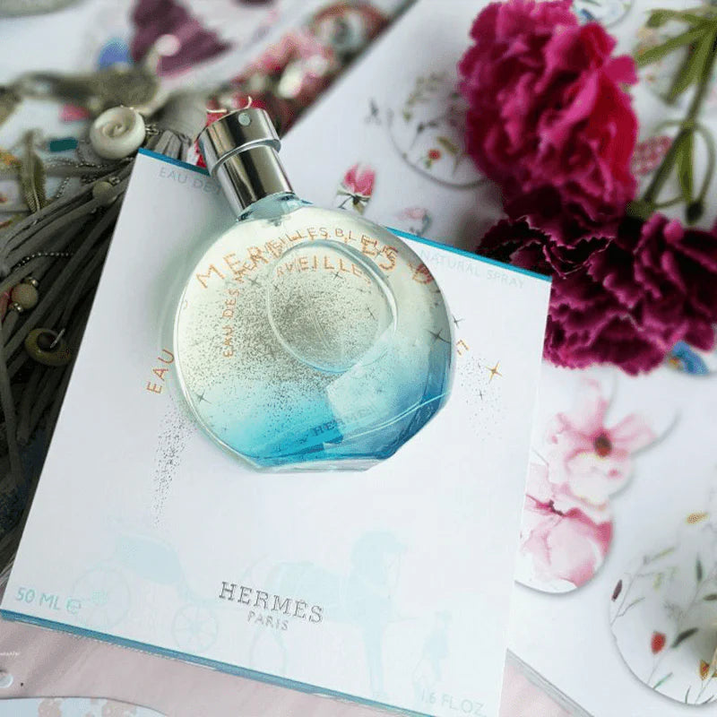 Hermes Eau des Merveilles Bleue Eau de Toilette 50ml | 愛馬仕 藍色橘彩星光淡香水 50ml (海洋木質調)
