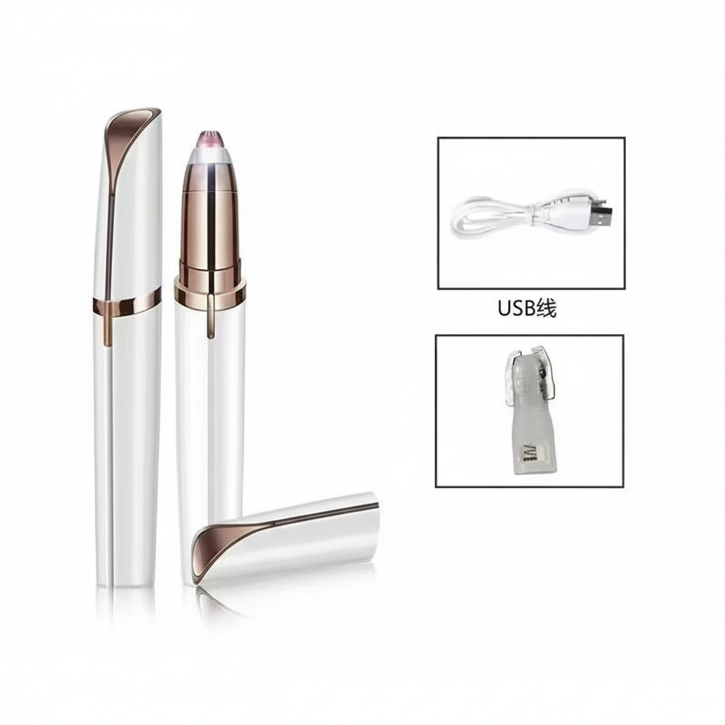 Electric Eyebrow Trimmer | USB Rechargeable Painless Precision Shaper
