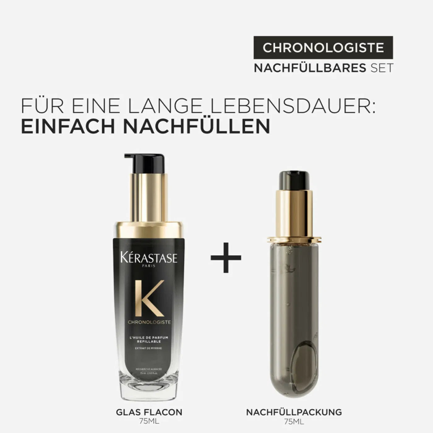Kérastase Chronologiste Huile De Parfum 75ml + 75ml Refill Set