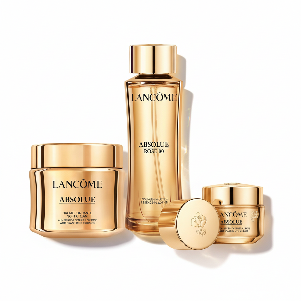 Lancôme Absolue Rose 80 Face Lotion 150ml + Absolue Revitalizing Eye Cream 20ml + Absolue Longevity The Soft Cream 60ml SET