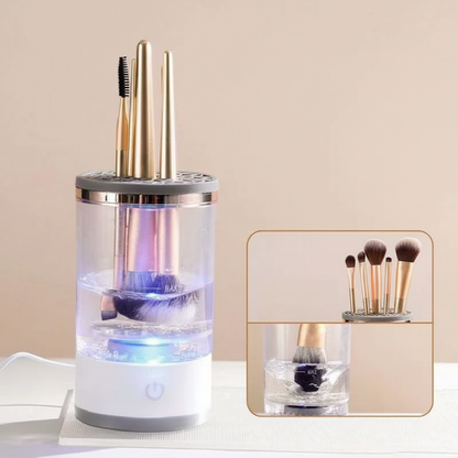 Electric Makeup Brush Cleaner - Automatic UV Cleaning &amp; Drying Station