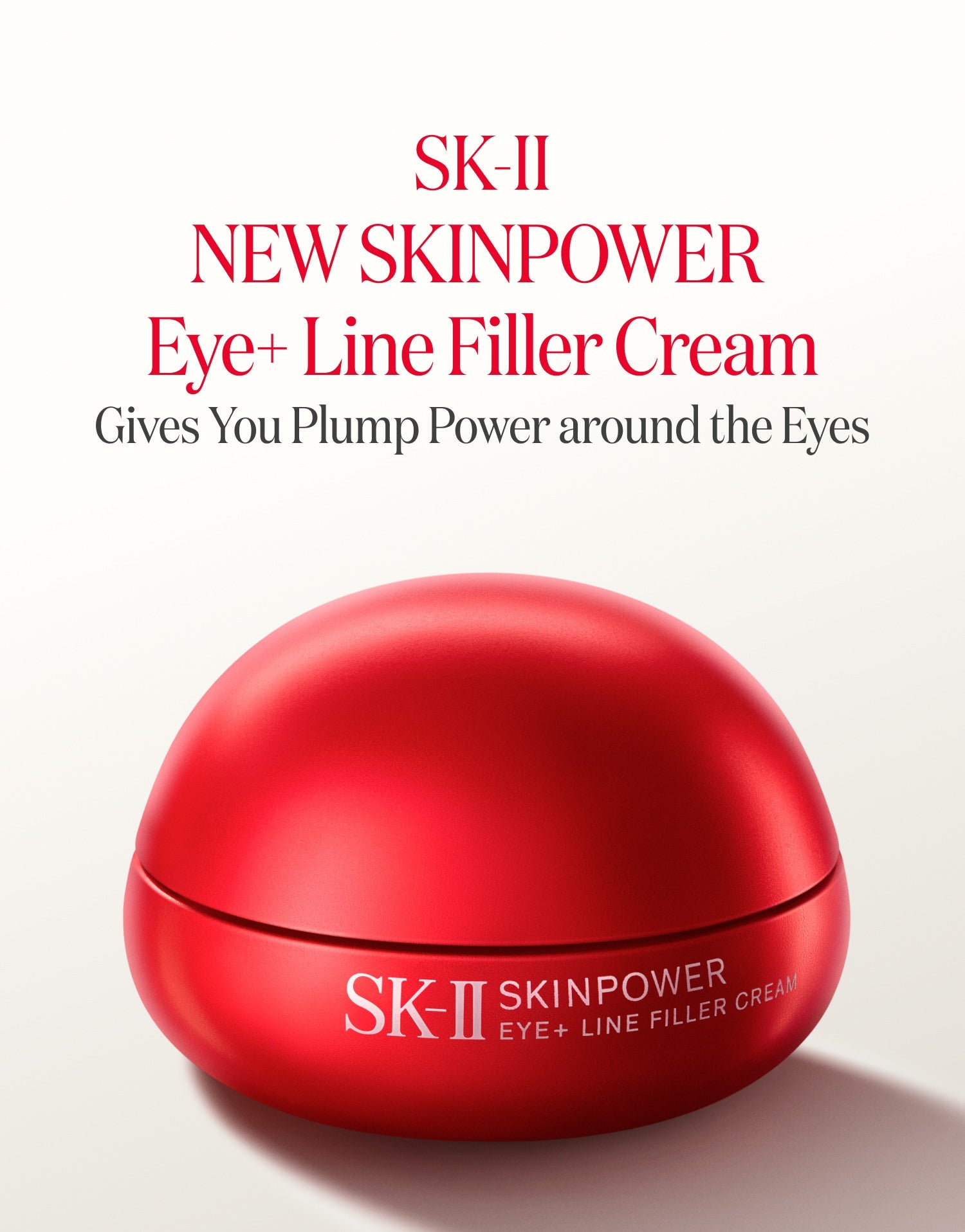 Applying SK-II Skinpower Eye Cream around eye area for firming and brightening