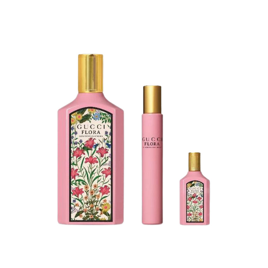 Gucci Flora Fragrance 3pcs Set (Gorgeous Gardenia 30ml + Gorgeous Orchid 30ml + Gorgeous Magnolia 30ml)